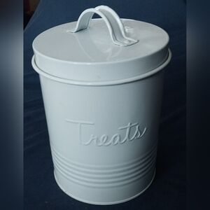 Metal Dog Treats Canister
